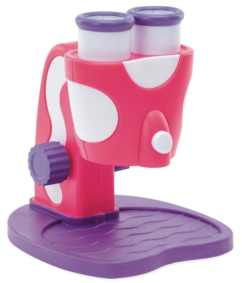 GeoSafari Jr. Mikroskop dla dzieci z podświetleniem LED 8x różowy