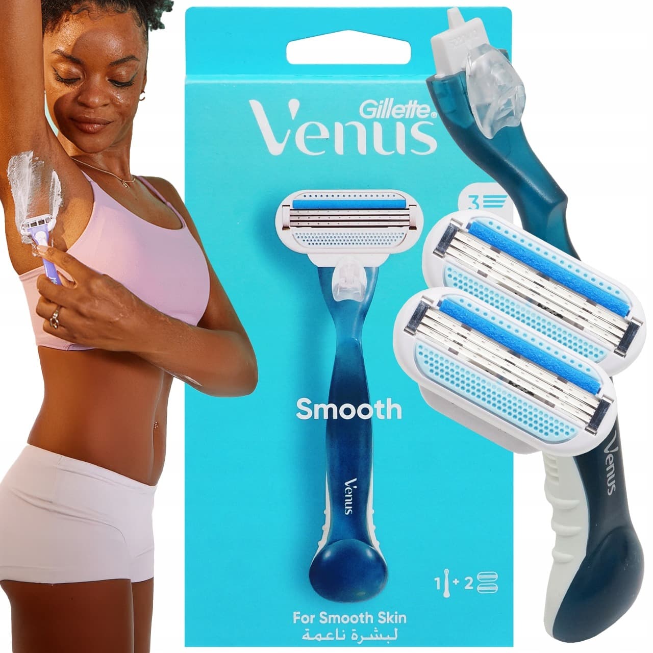 Gillette Venus F/W Maszynka do golenia + 2 wkłady