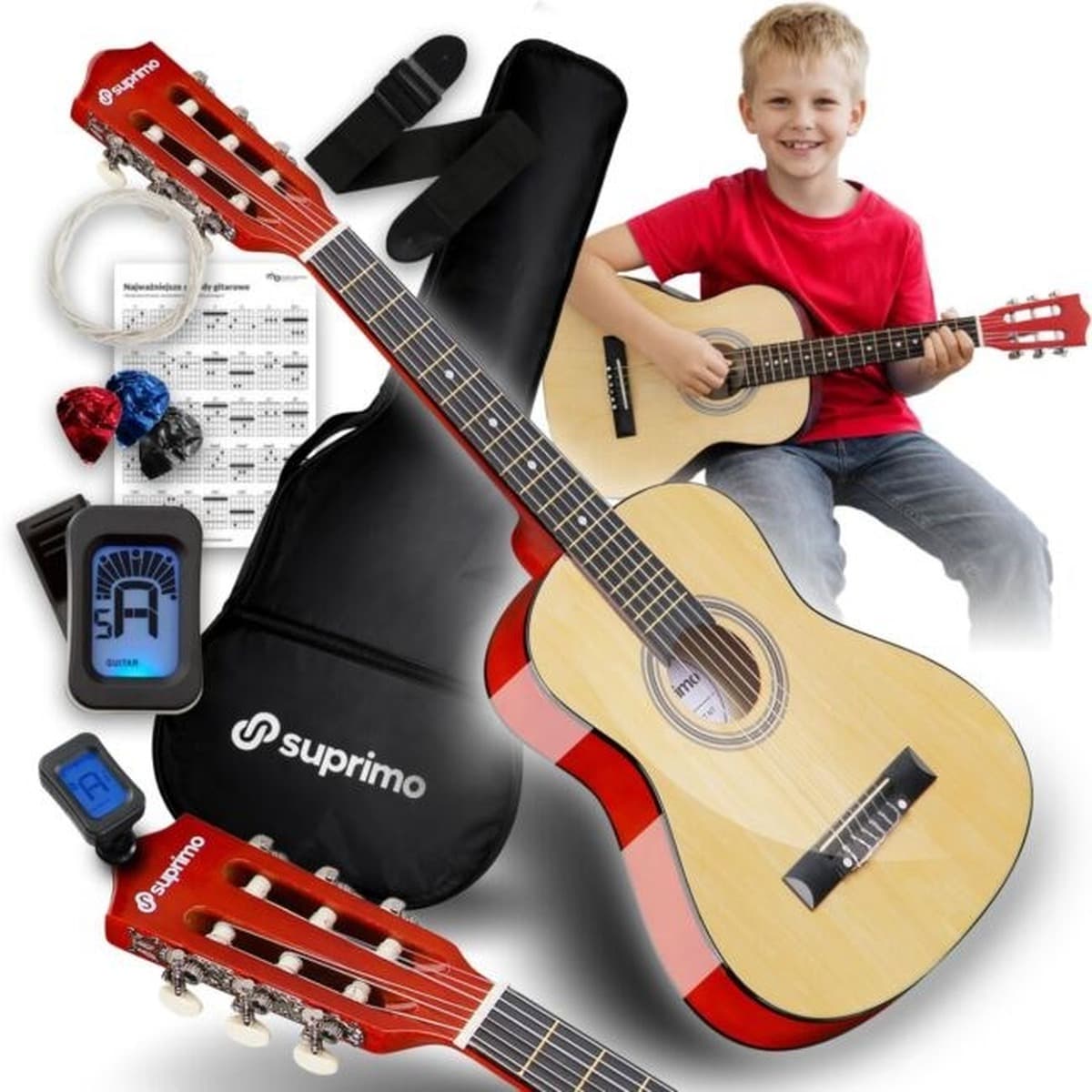 Gitara klasyczna SUPRIMO JRC SET NT 1/4 naturalna
