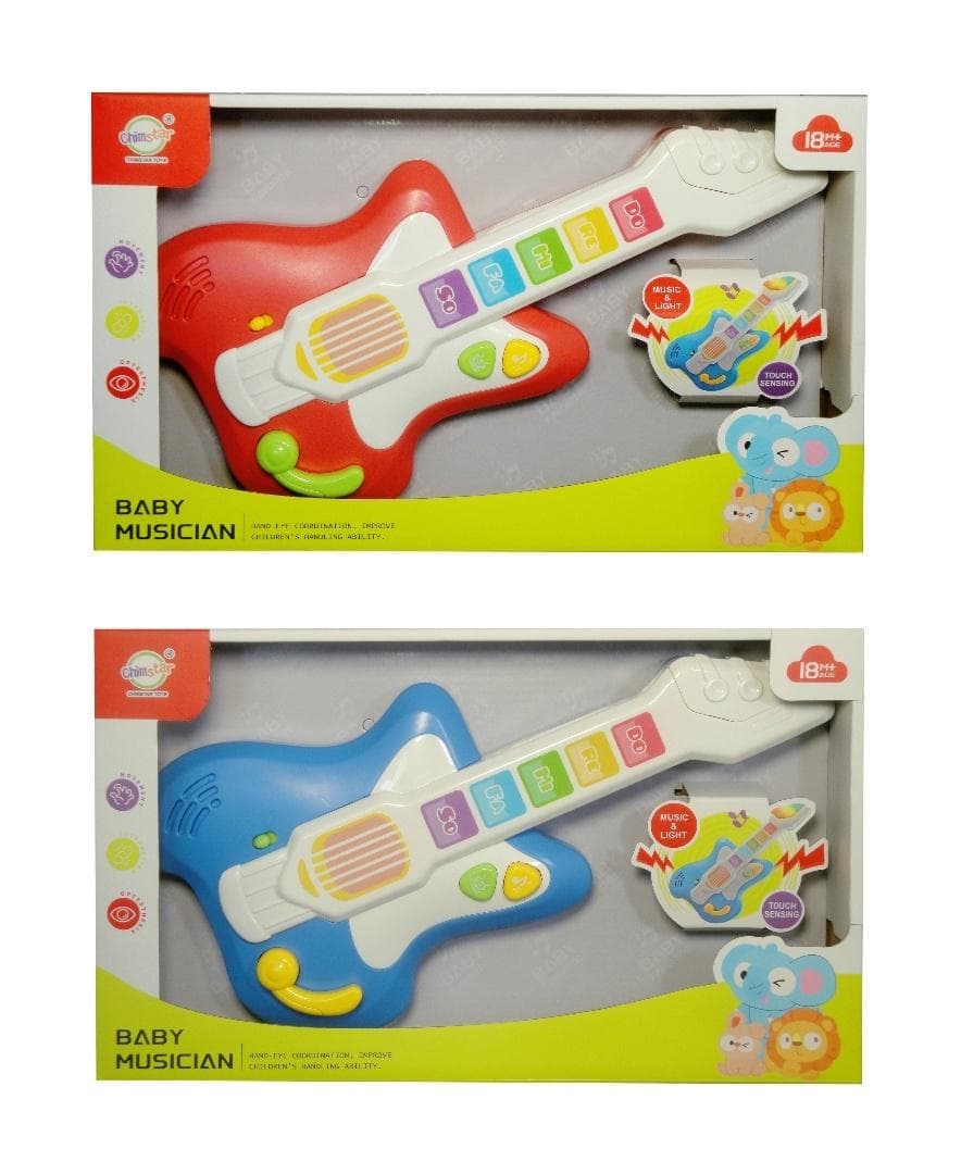 Gitara zabawkowa z efektami świetlnymi i dźwiękowymi