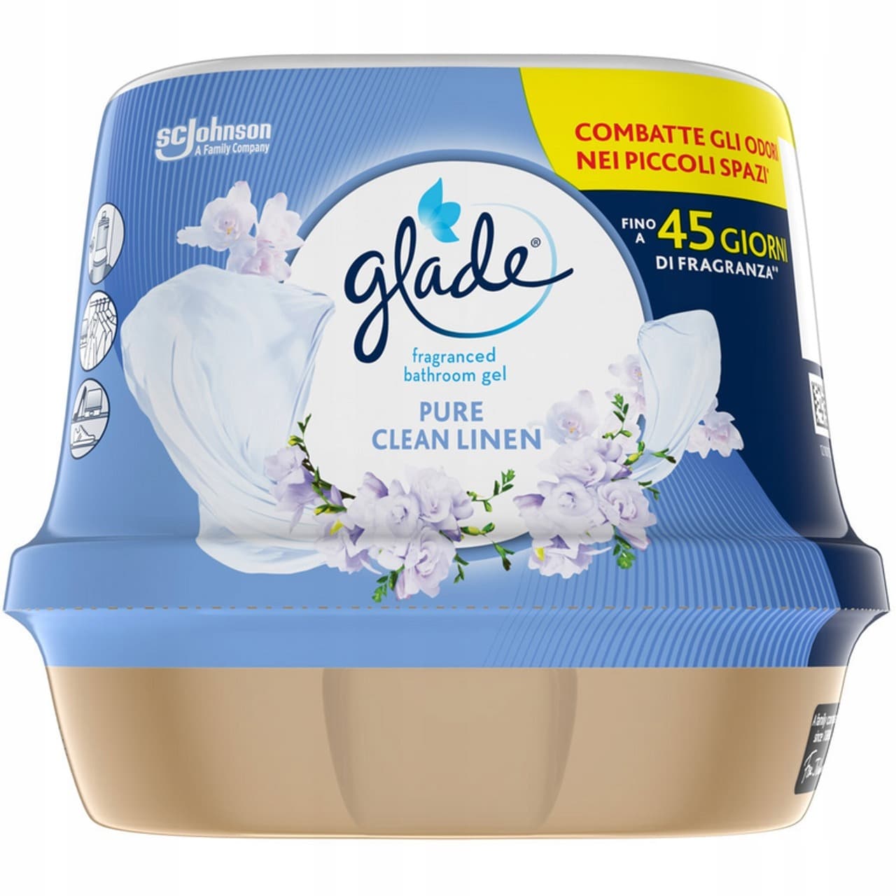Glade Clean Linen żelowy odświeżacz powietrza 180g
