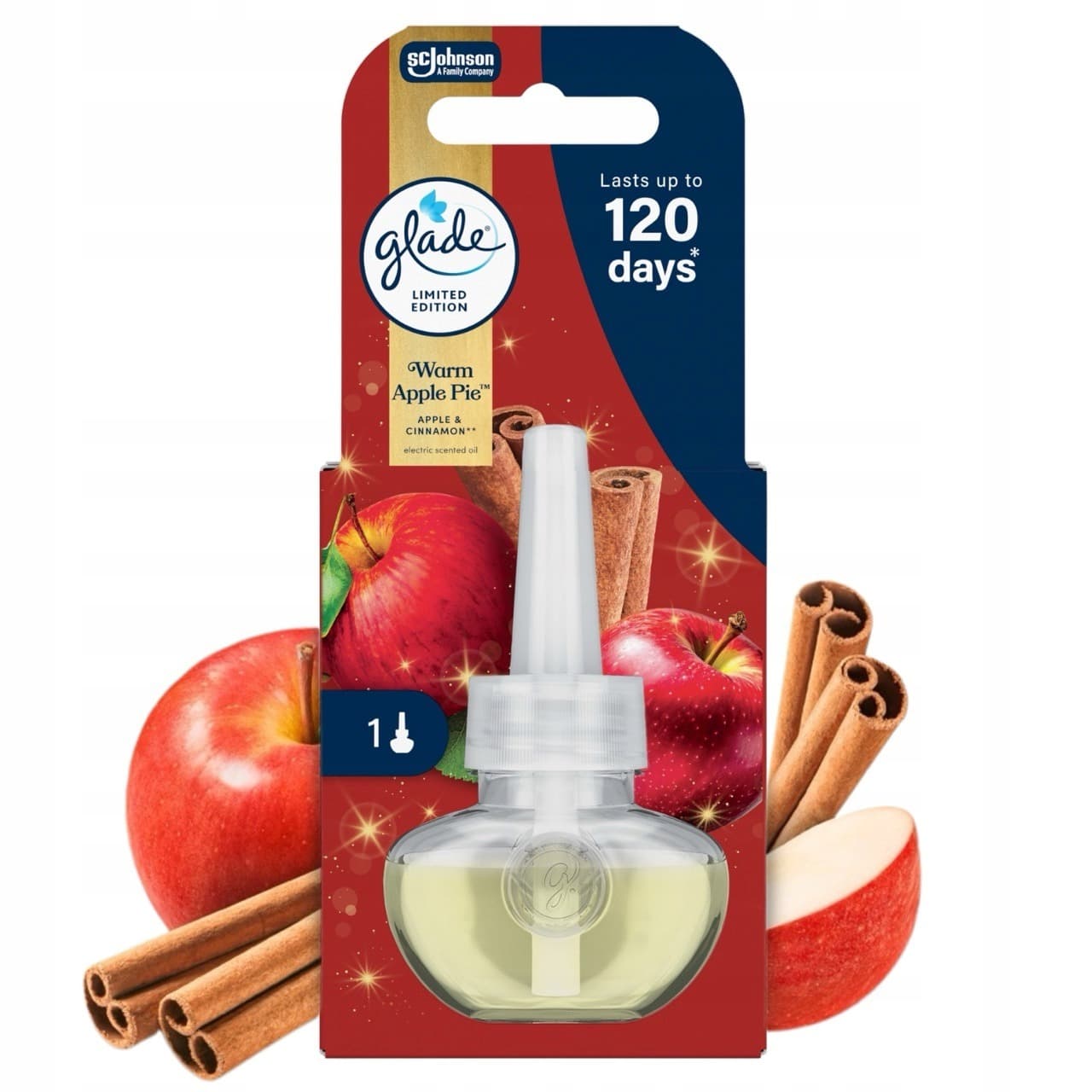 Glade® electric scented oil - Warm Apple Pie, zapas 20ml