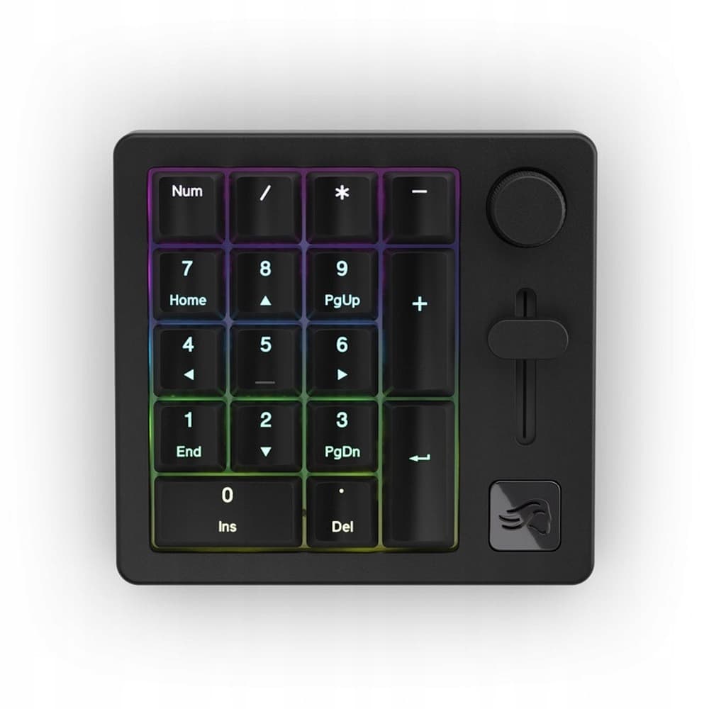 Glorious GMMK Wireless Numpad - Fox Switches, czarny