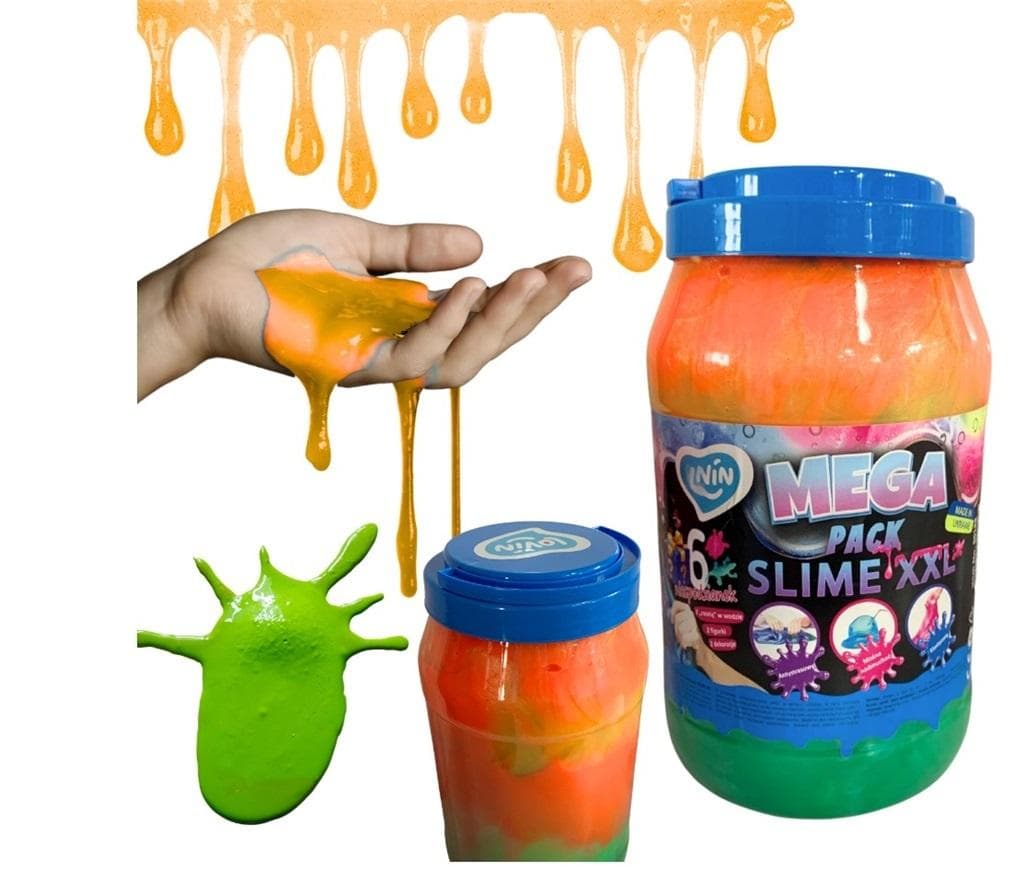 Masa Plastyczna Glutek antystresowy XXL, 3 litry MIX kolorów