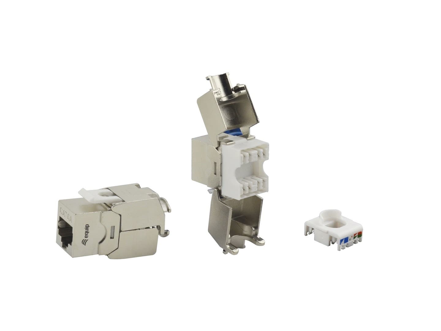 Gniazdo Keystone RJ45 Cat6A ekranowane LSA, opakowanie 8 sztuk