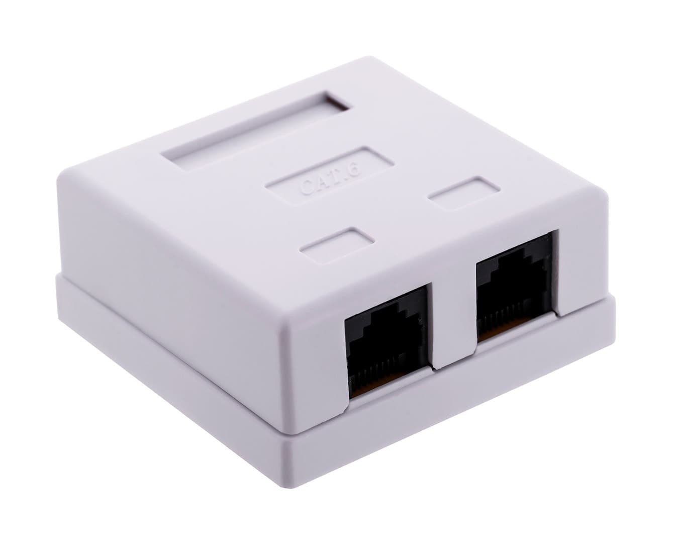 Alantec Gniazdo Natynkowe UTP Kat. 6 2xRJ45