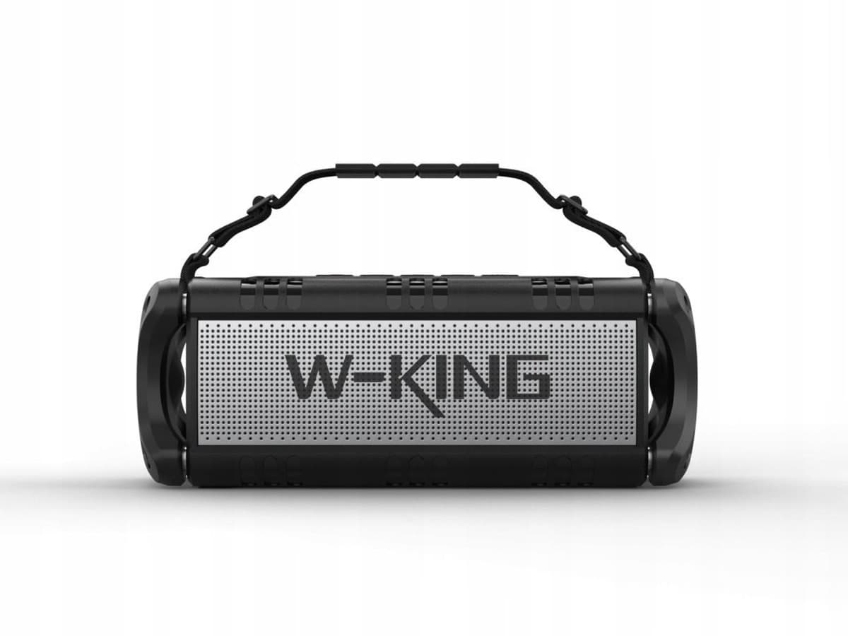 Głośnik bezprzewodowy Bluetooth W-KING D8 czarno-srebrny