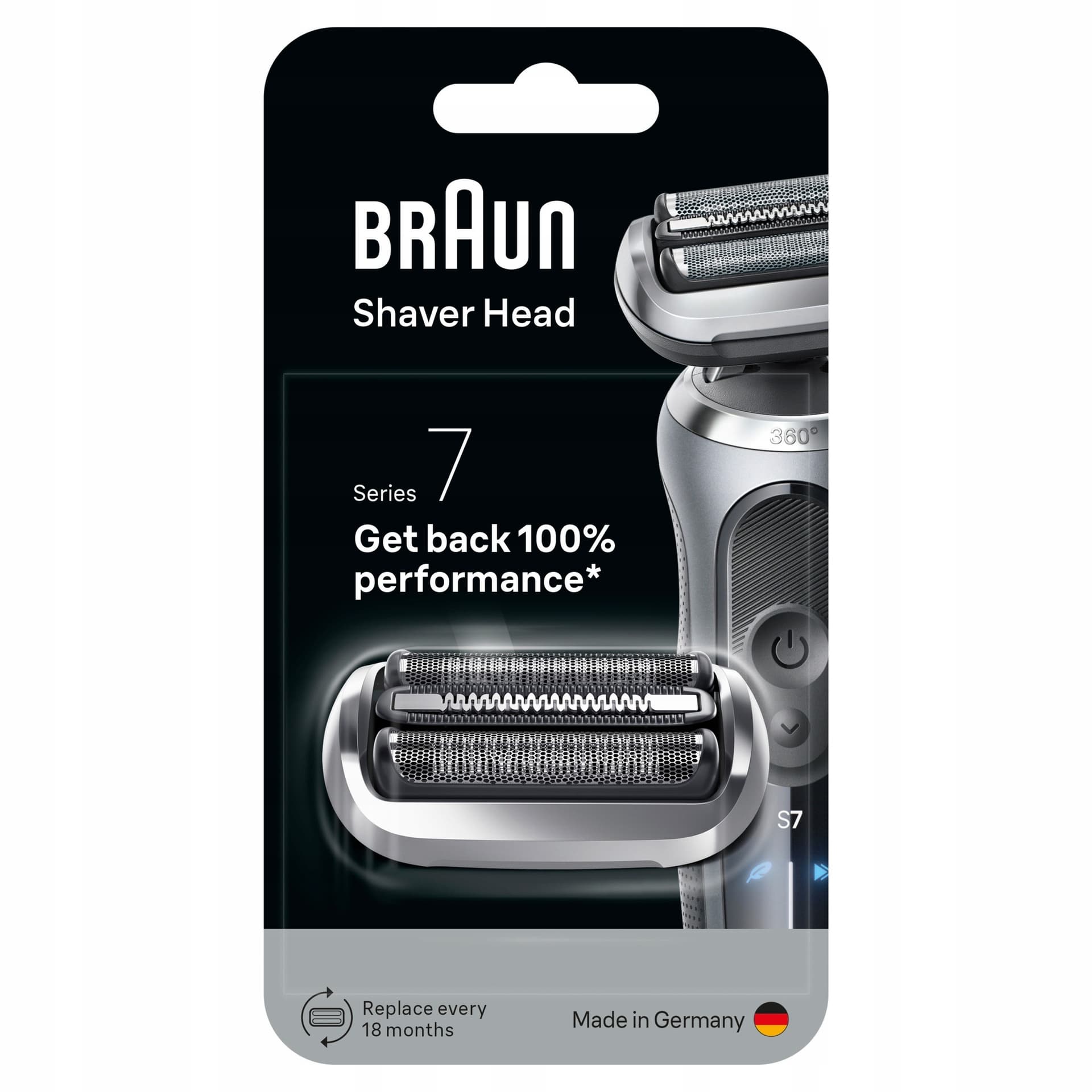 Głowica goląca SHAVING HEAD 74S SILVER BRAUN