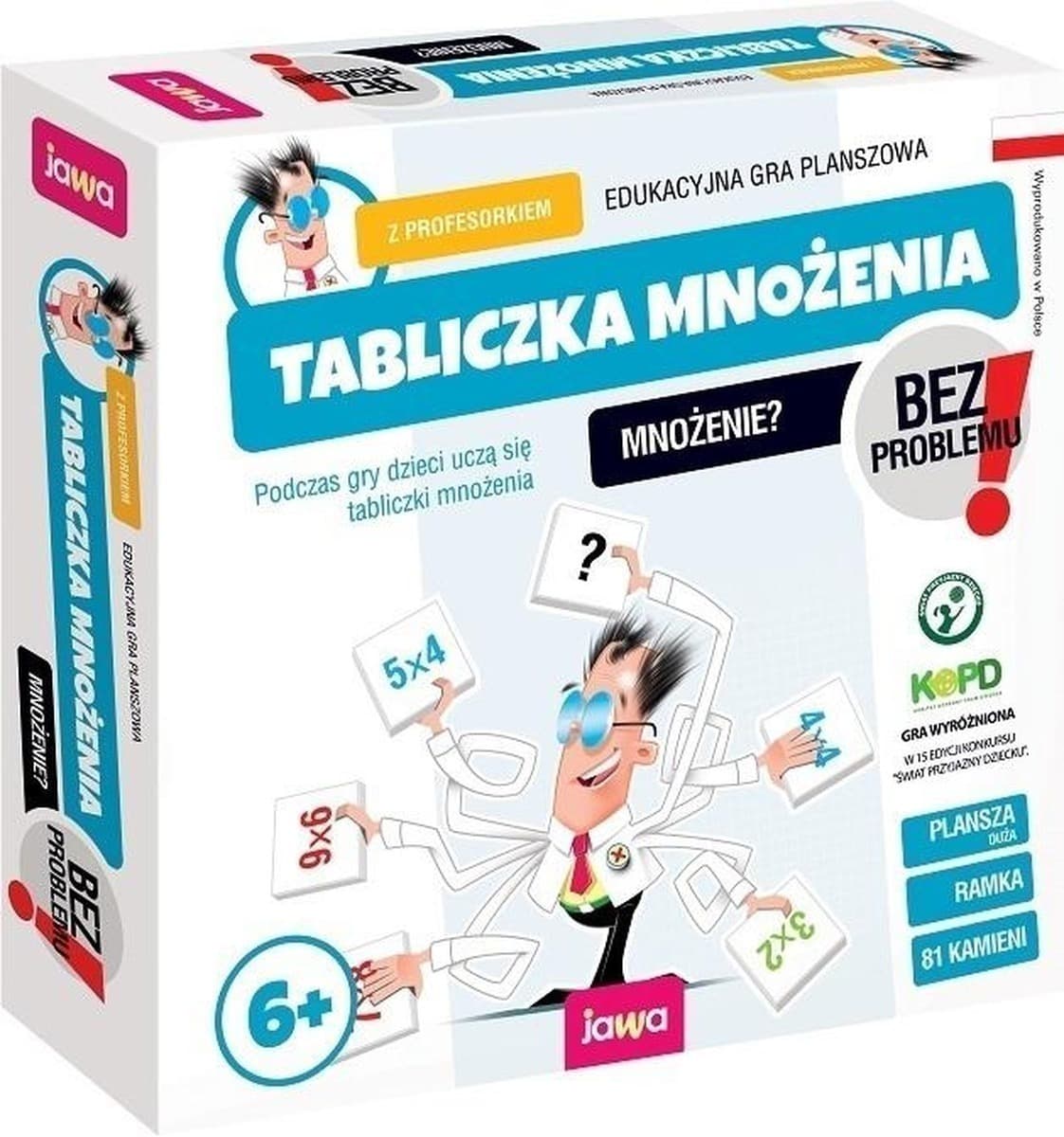 Gra edukacyjna Tabliczka Mnożenia z Profesorkiem