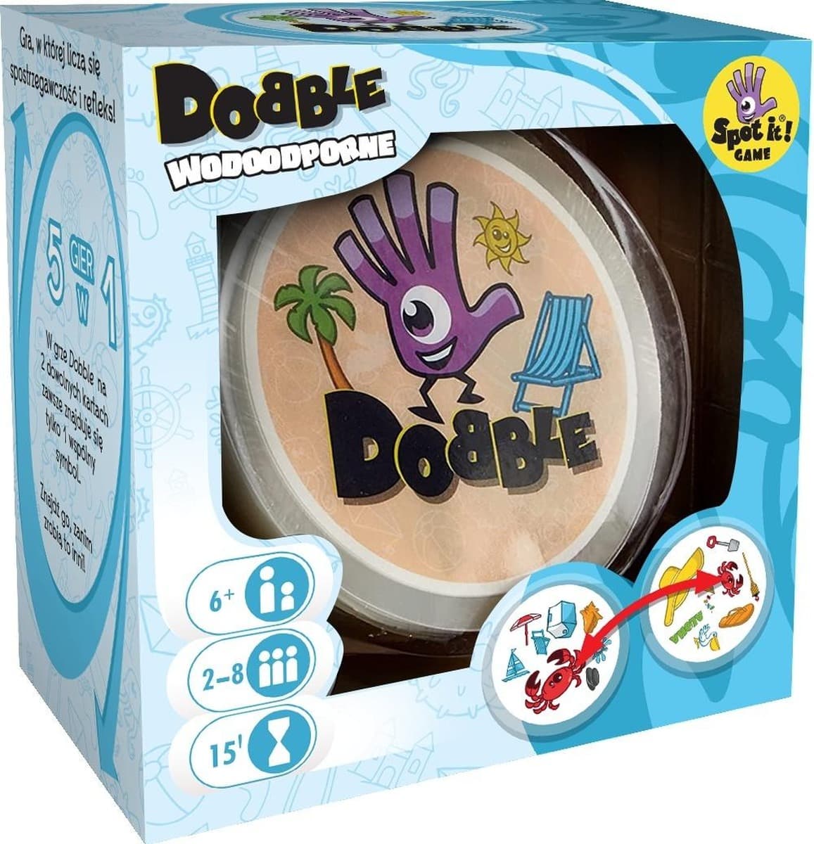 Gra Karciana Dobble Wodoodporne Rebel