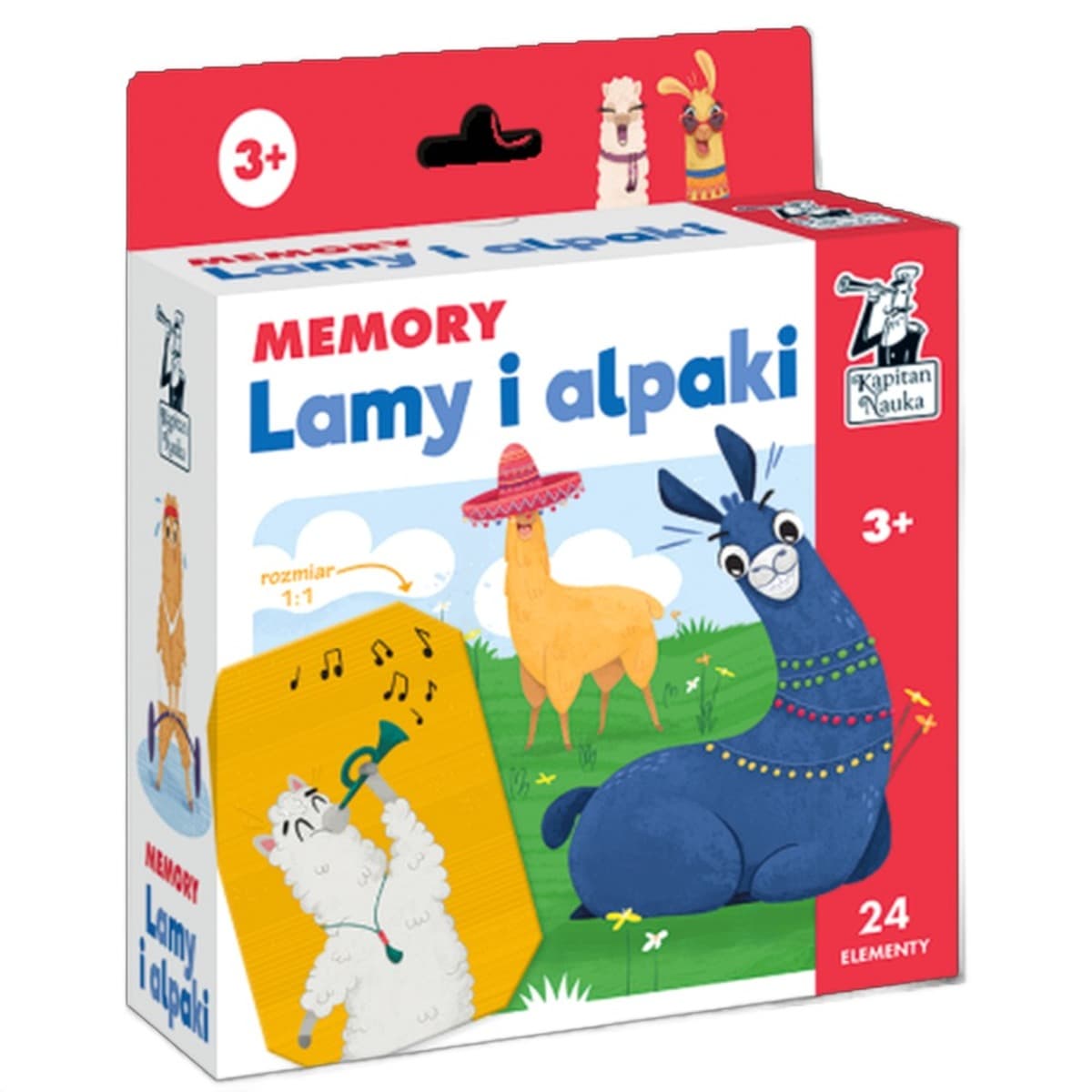 Gra Memory Lamy i alpaki Kapitan Nauka