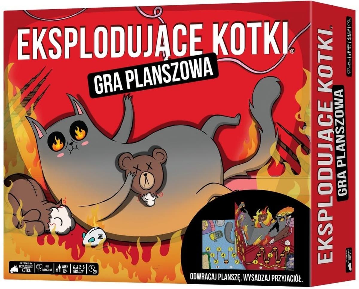 Gra planszowa Eksplodujące Kotki strategiczna imprezowa