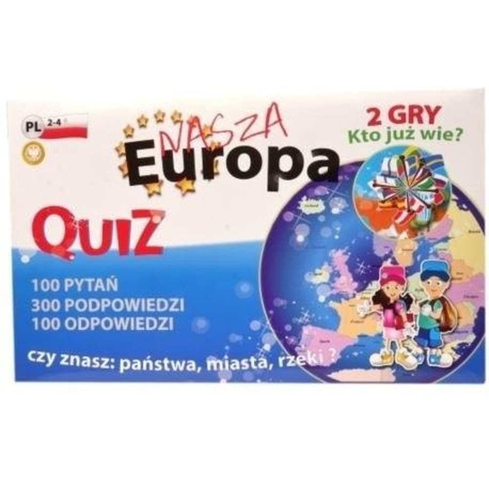 Gra Quiz 2 Europa edukacyjna dla dzieci FAN