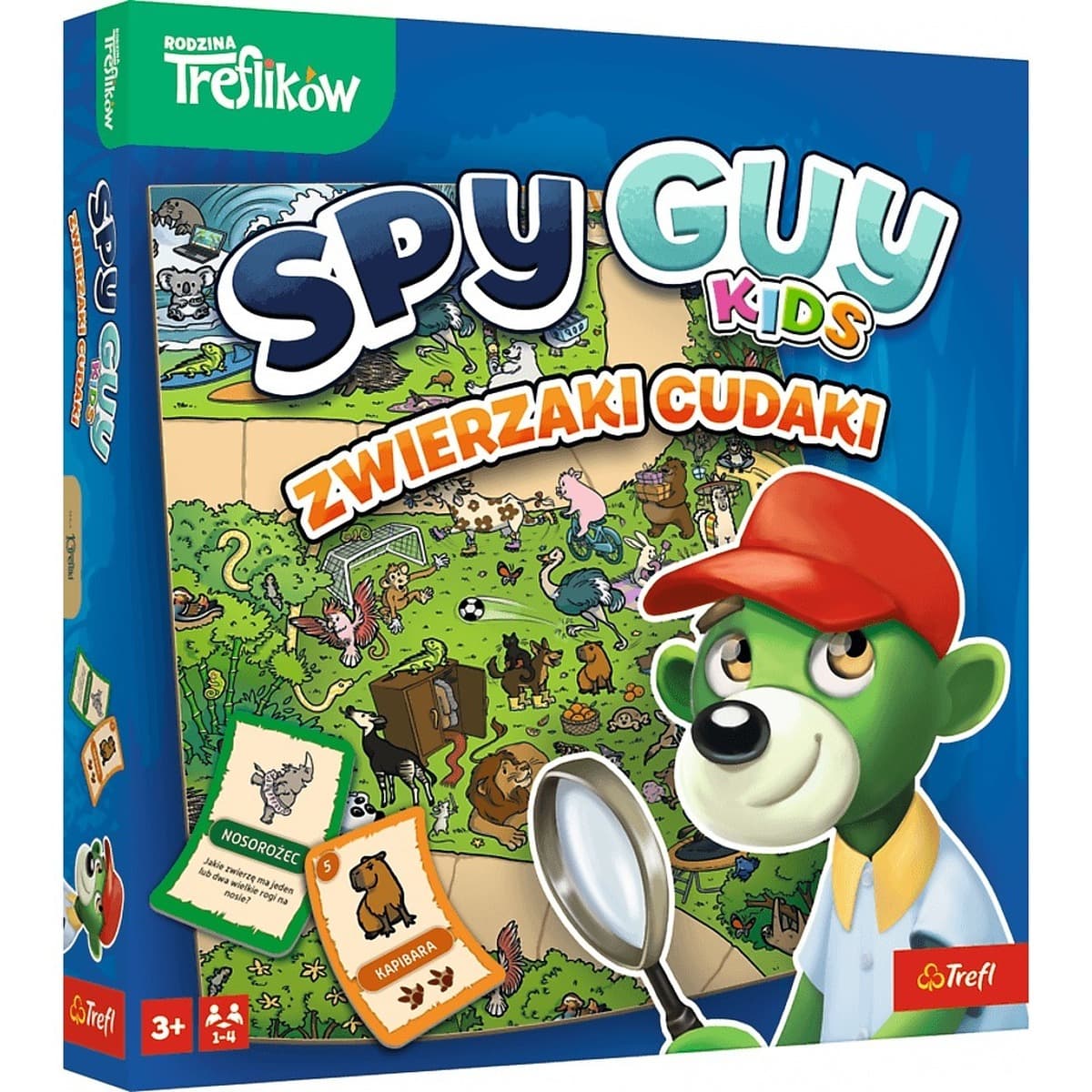 Gra Spy Guy Kids Zwierzaki Cudaki rodzina treflików 03061