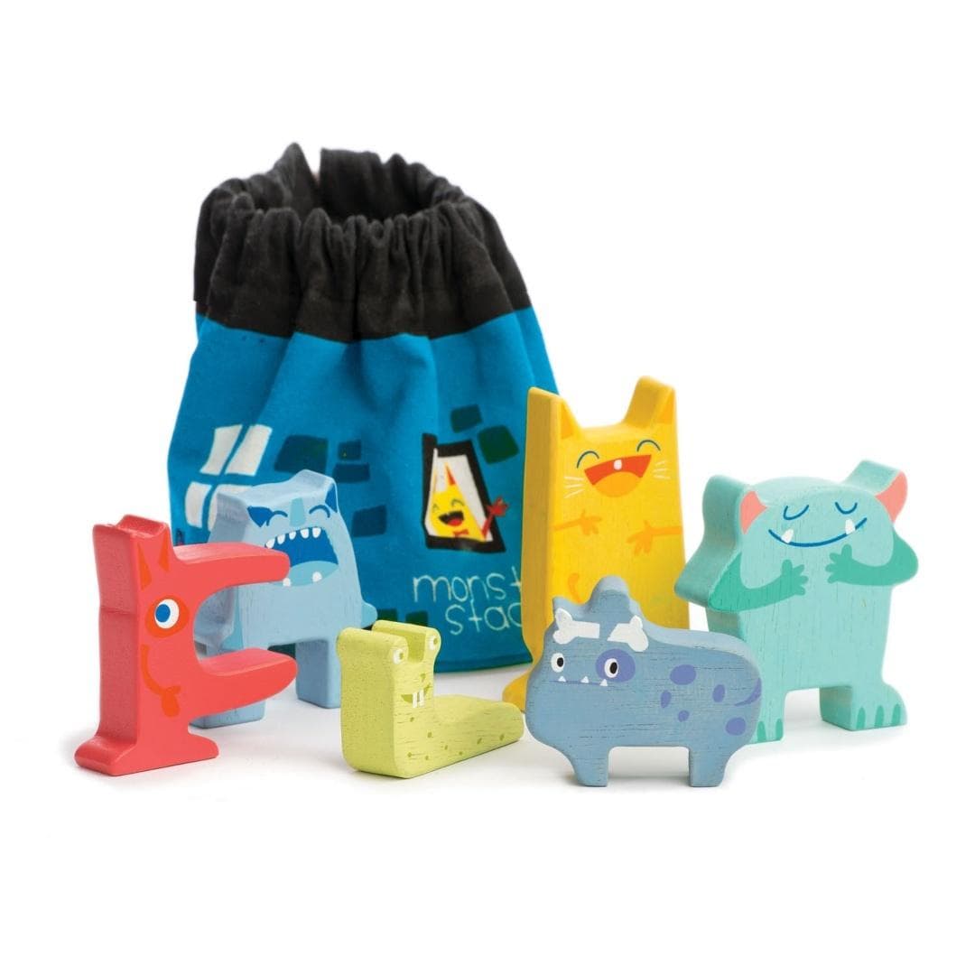 Drewniana Gra Zręcznościowa Tender Leaf Toys Wesołe Potwory