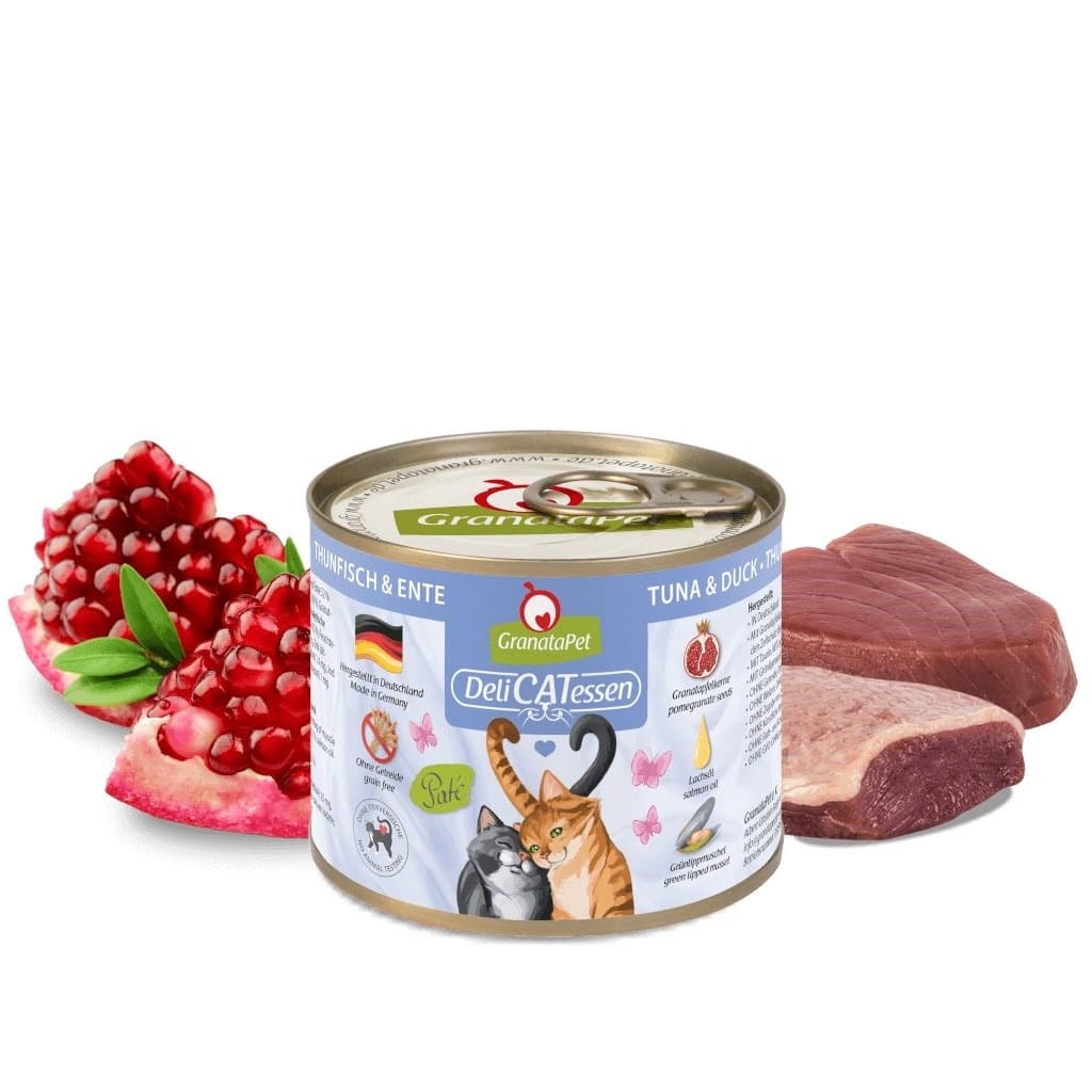 GranataPet DeliCatessen karma mokra dla kota z tuńczykiem i kaczką 200g