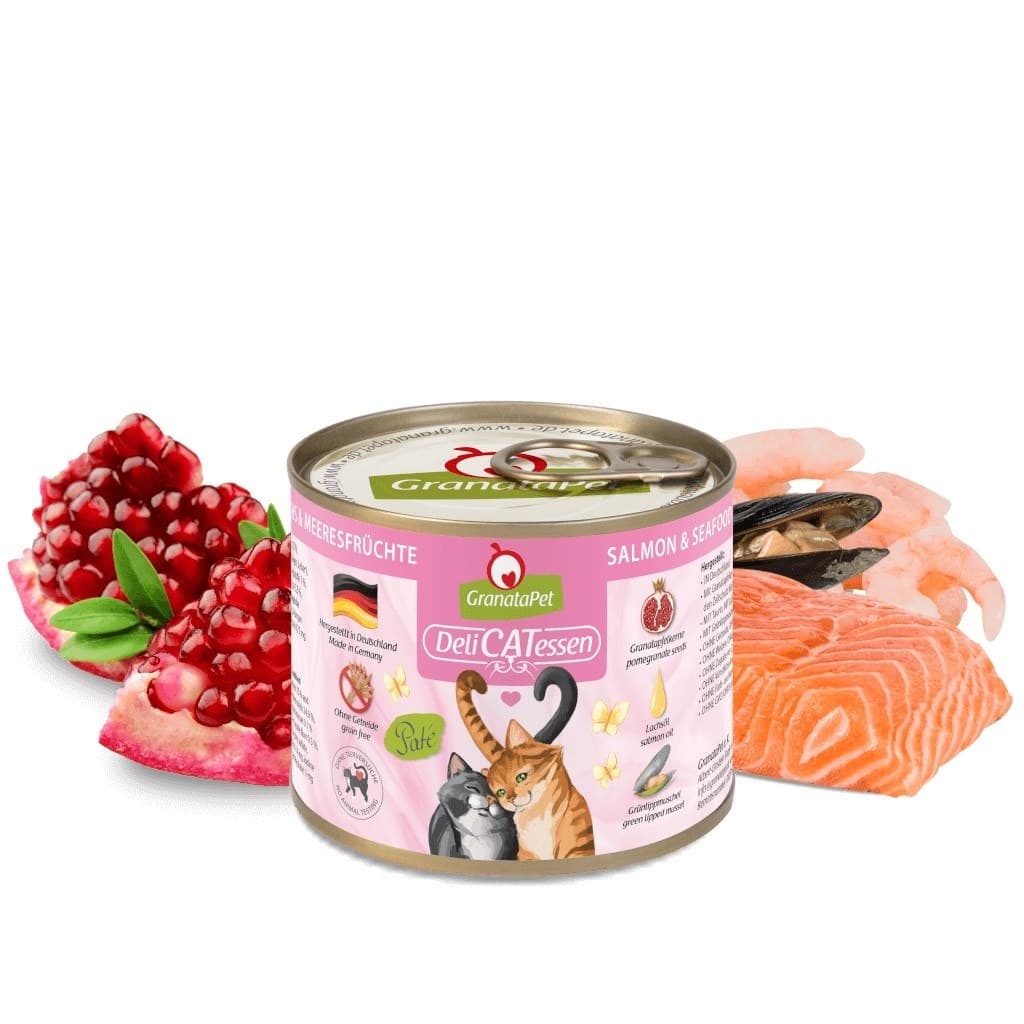 GranataPet DeliCatessen łosoś i owoce morza karma mokra dla kota 200 g