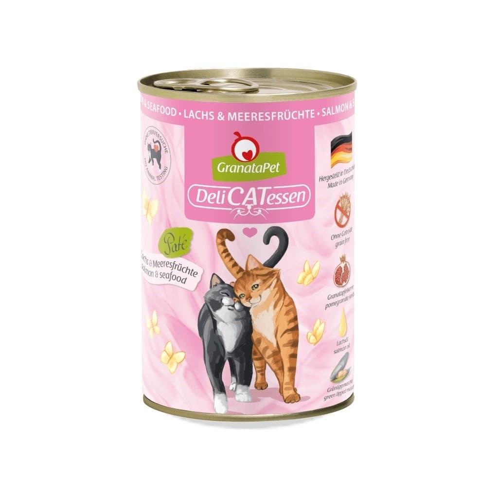 GranataPet Karma Mokra dla Kota Łosoś i Owoce Morza DeliCatessen 400g