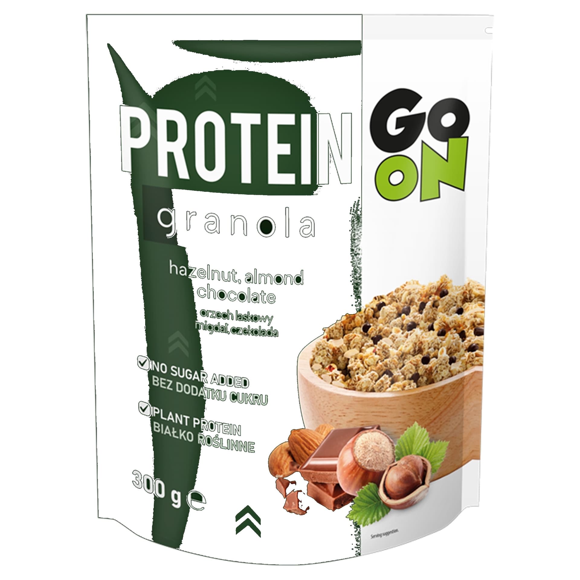 GO ON Granola Proteinowa z Czekoladą i Orzechami 300g SANTE