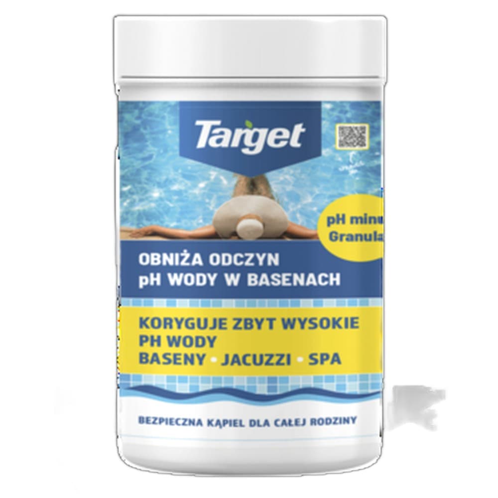 Obniża odczyn ph wody w basenach Ph Minus 1 kg Target