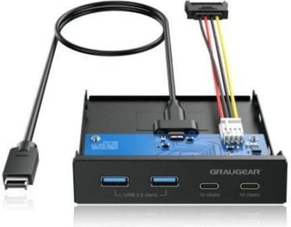 GRAUGEAR G-MP02 Panel Przedni Uniwersalny do Obudowy Komputera, Czarny
