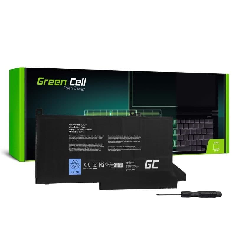 Green Cell Bateria do Laptopa Dell Latitude 7280 7290 7380 7390 7480 7490 2700mAh 11.4V