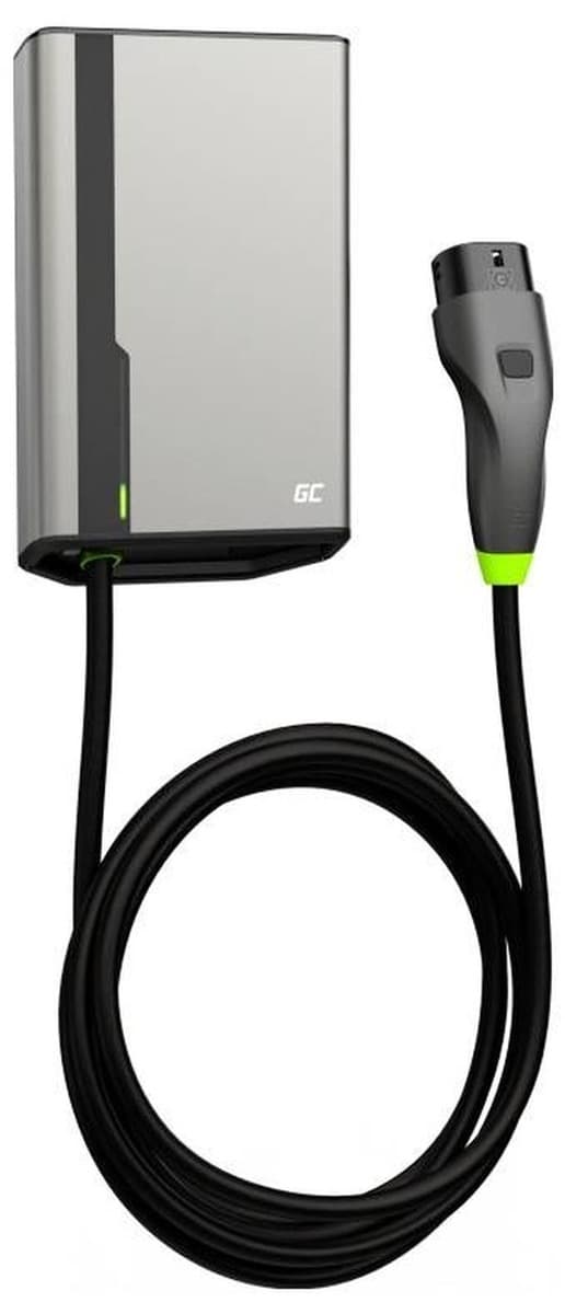Green Cell GC HabuDen Wallbox 22kW 32A 7,5m Kabel Typ 2 Inteligentna Stacja Ładowania EV z Aplikacją
