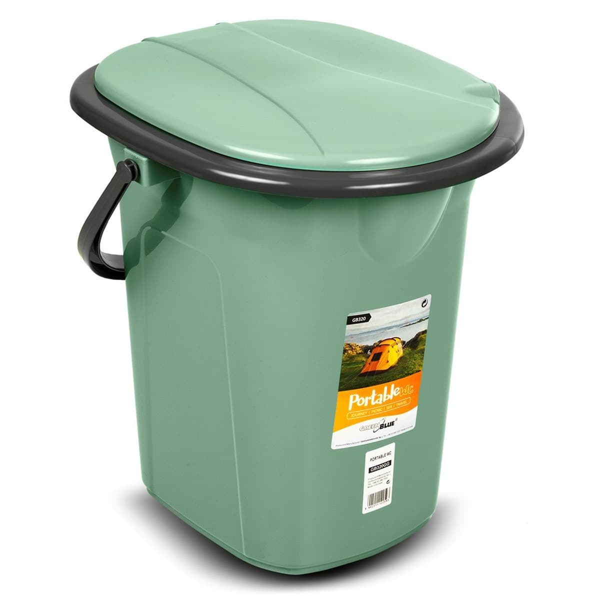 GREENBLUE TOALETA TURYSTYCZNA, ZIELONO-SZARA GB320GG
