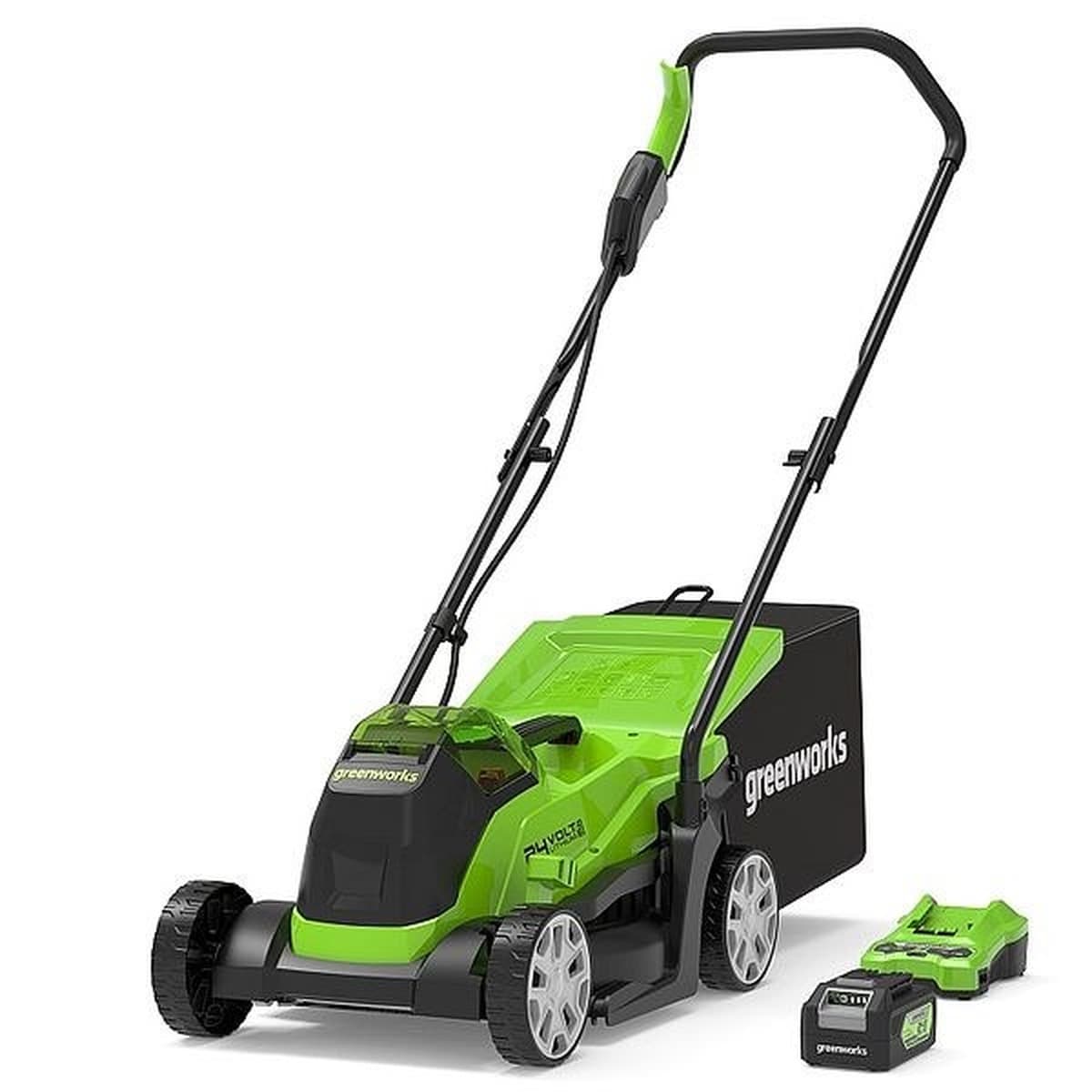 GREENWORKS GD24LM33K4 Kosiarka Akumulatorowa 24V 33cm + Akumulator 4Ah i Ładowarka