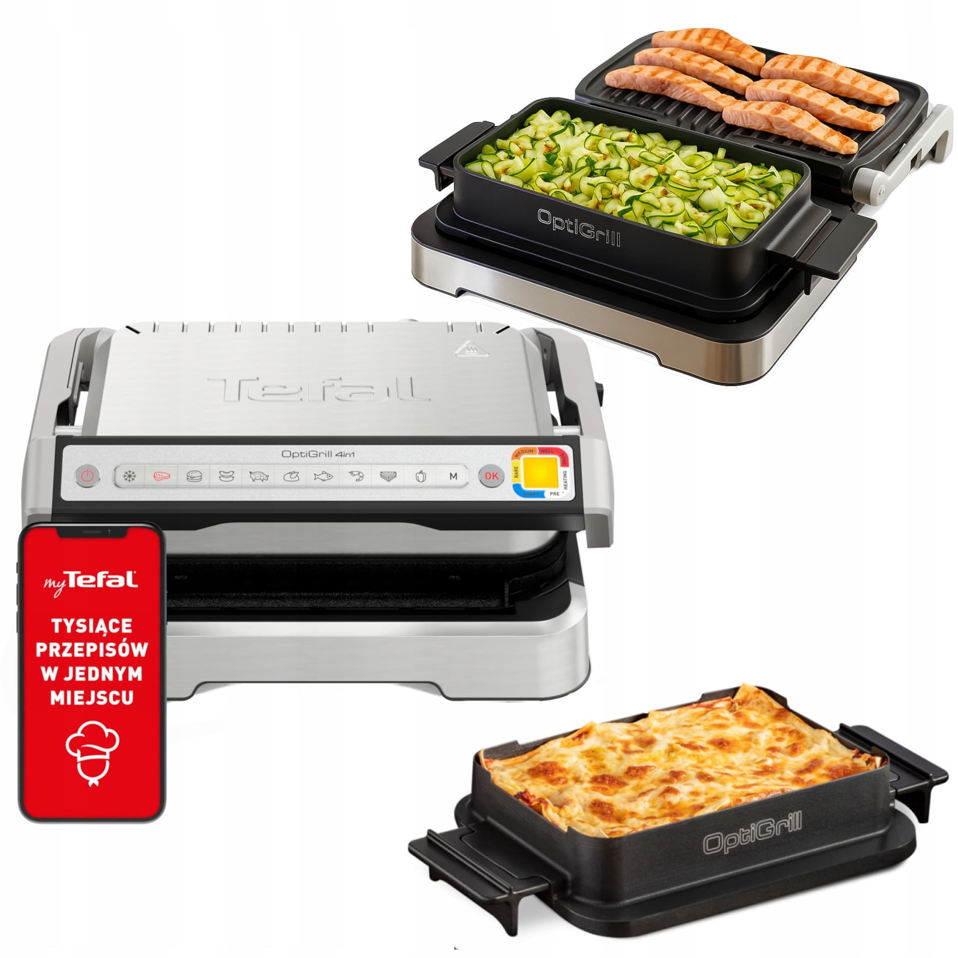 Grill elektryczny TEFAL GC 774D30 OptiGrill