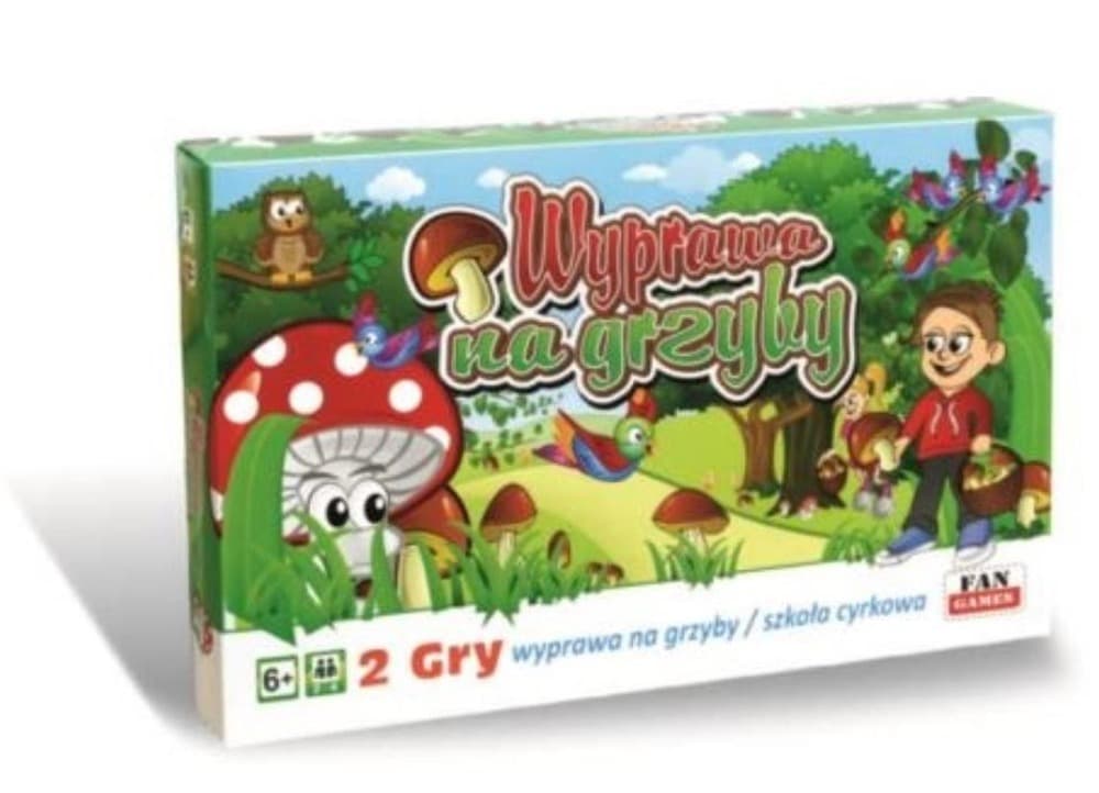 Gry Wyprawa na Grzyby i Szkoła Cyrkowa planszowe FAN