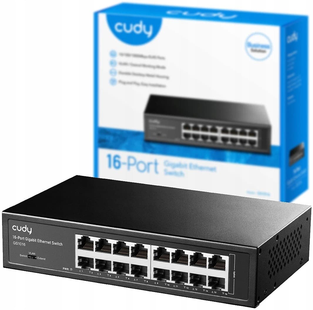 GS1016E Switch 16-Port Gigabit Light Managed Switch