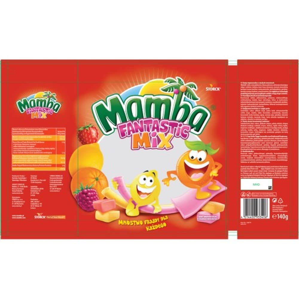 Guma do żucia Mamba Fantastic Mix 140 g