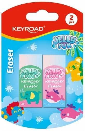 Keyroad Gumki do ścierania ombre Jelly Fun, 2 sztuki