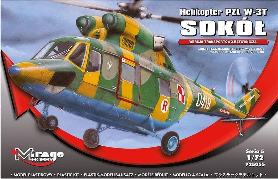 Model helikoptera PZL W-3T Sokół 1:72 - Mirage Hobby