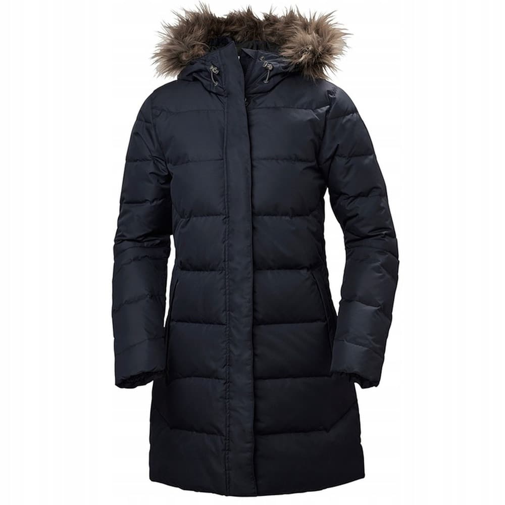 Helly Hansen Aden Down Parka - damski płaszcz puchowy, navy, rozmiar S