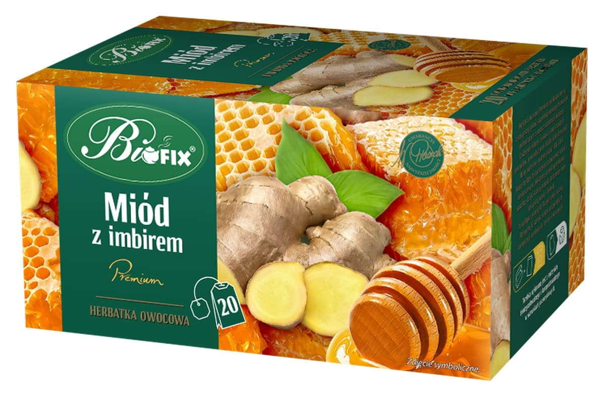 Bifix Premium Miód z Imbirem Herbatka Owoc. Ekspr. 20x2g