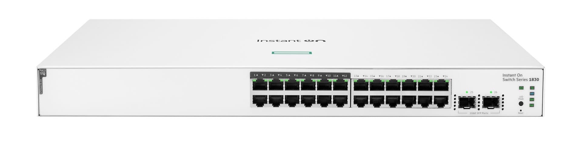 Przełącznik sieciowy Aruba Instant On 1830 24-portowy Gigabit Ethernet