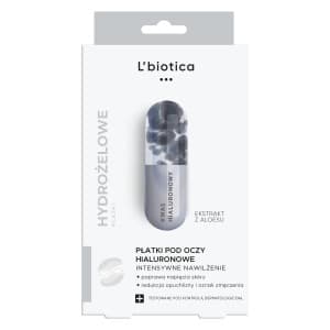 Płatki pod oczy L'Biotica hialuronowe 3 x 2 sztuki