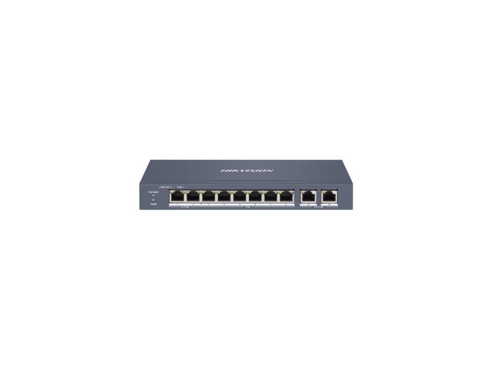 Switch 8 portowy Fast Ethernet Smart PoE Hikvision