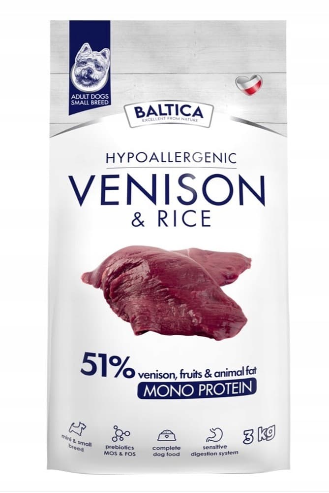 Karma dla psów Baltica Nutraceutic Dziczyzna i Ryż 3 kg
