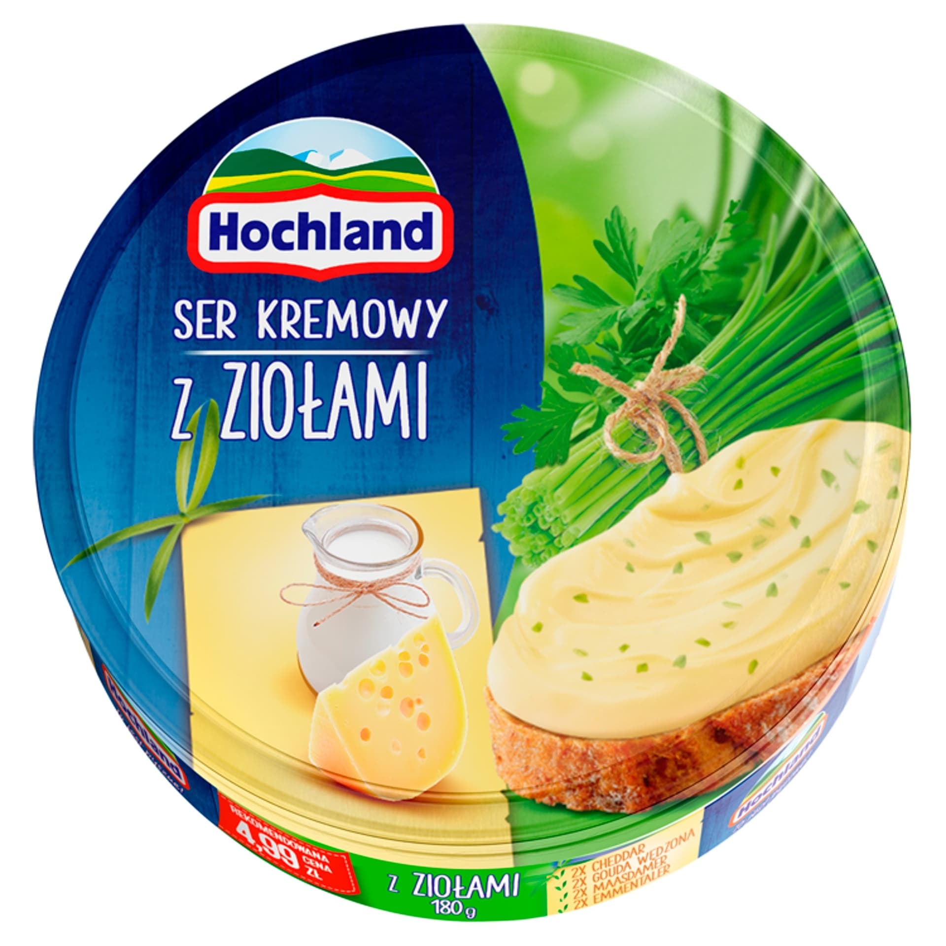 Ser topiony Hochland Zioła Kremowe 180 g