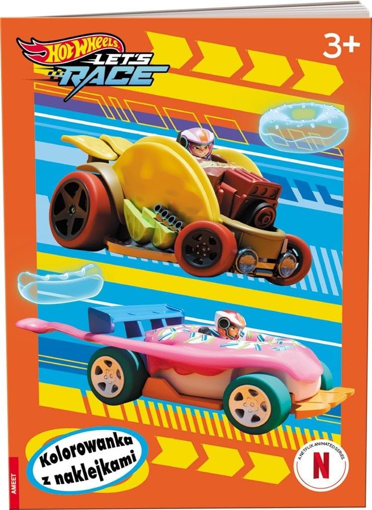 Hot Wheels Ksiazka Kolorowanka Let's Race