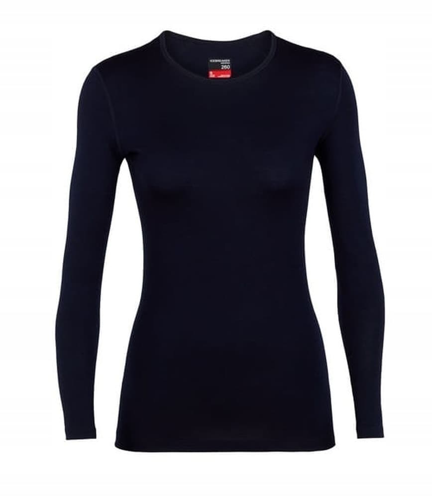 Icebreaker 260 Tech L/S Crewe - termoaktywna bluza męska, m.navy