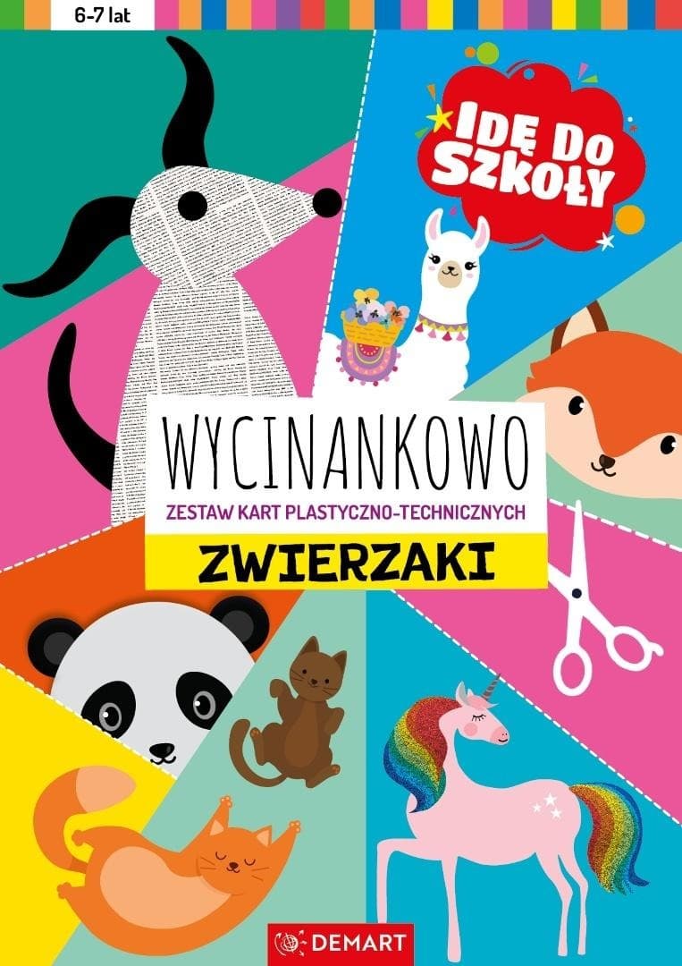 Idę do szkoły Wycinankowo Zwierzaki - Anna Borchard