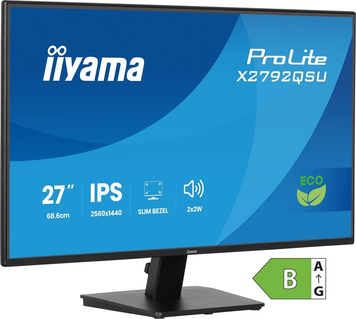 iiyama ProLite X2792QSU-B1 27" Quad HD LED Czarny