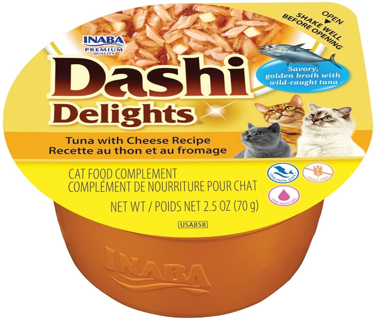 INABA CAT DASHI DELIGHTS Tuńczyk z serem 70g - przysmak dla kota