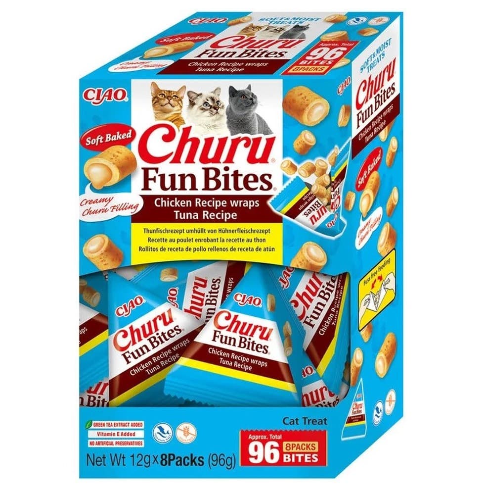 Inaba Cat Fun Bites Kurczak Tuńczyk Przysmak dla kota 8 x 12 g