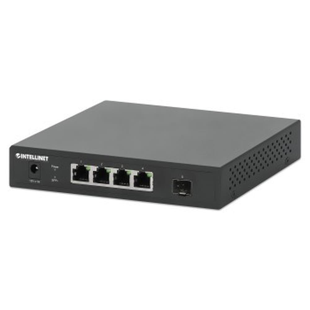 Intellinet 562058 - przełącznik sieciowy 4x2.5G Ethernet, niezarządzany, czarny