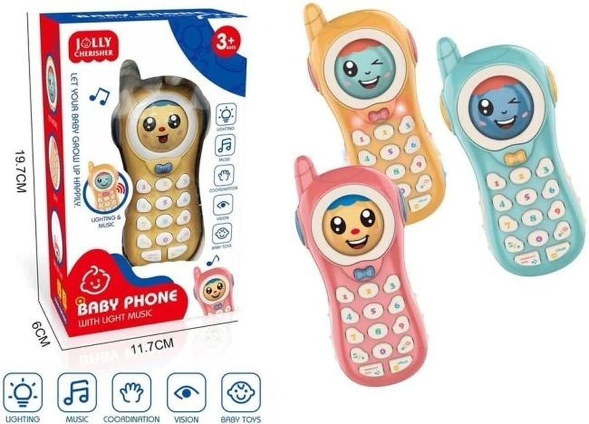 Interaktywny Telefon ze Światłem i Dźwiękiem dla Dzieci